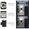 Luxrite Dusk to Dawn LED Outdoor Wall Light 12in up to and Down Light 3CCT 3000K-5000K 20/30/40W IP65 ETL LR40347-1PK - alternate 8